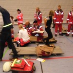 Feuerwehr und Rotes Kreuz üben den Ernstfall am Lise-Meitner-Gymnasium