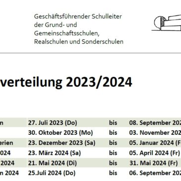 Ferienplan 2023/24